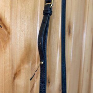 UGG Black Sheepskin Leather Trim CrossBody Bag